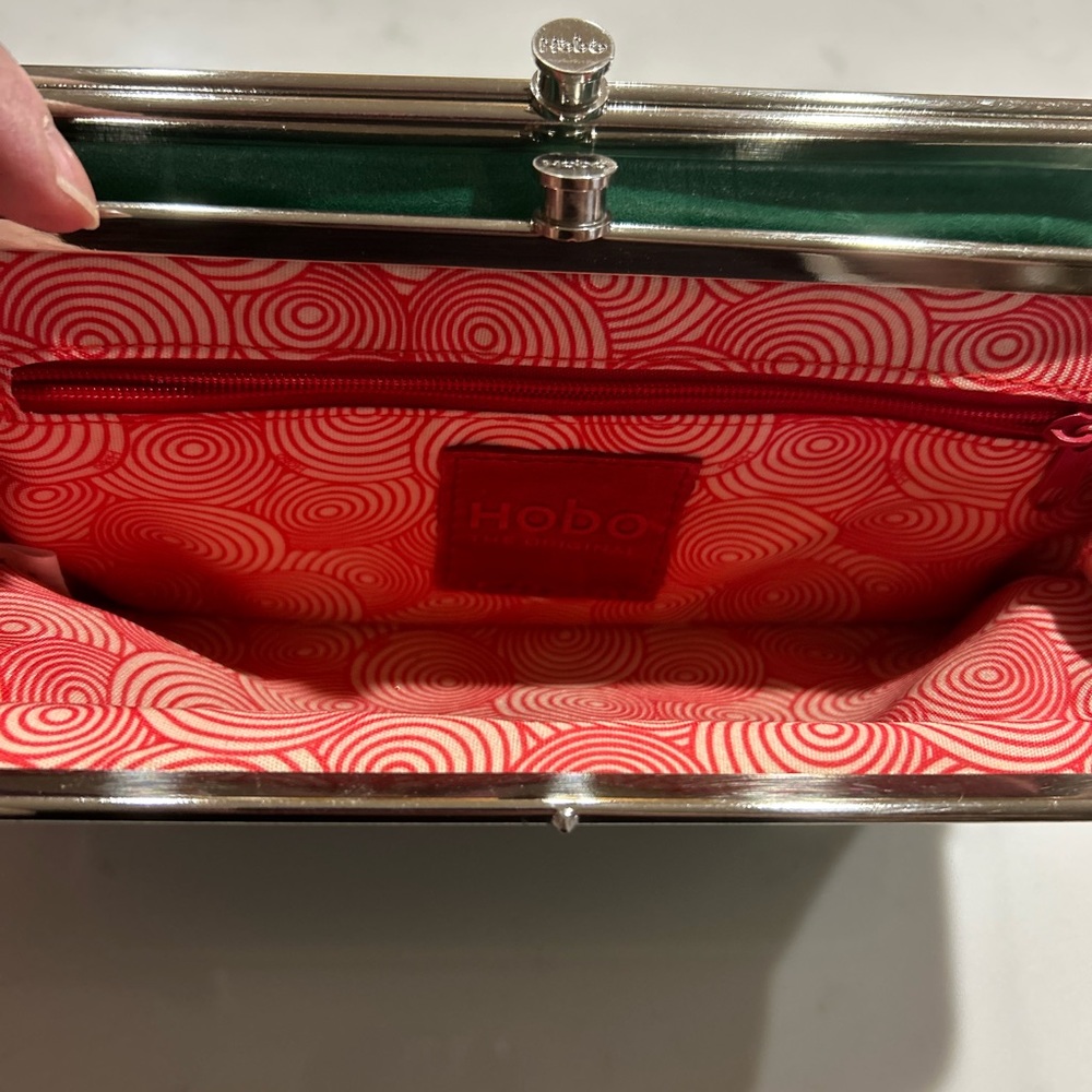 HOBO Lauren Double Clutch Wallet Mint - Picture 6 of 13